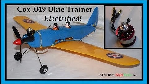 Vintage Cox PT-19  UKIE Trainer converted to Brushless Motor experiment.