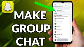 How To Make Group Chat On Snapchat