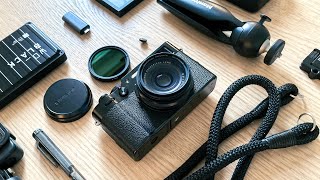 My Fujifilm x100v Accessories (camera strap, soft shutter release, uv filter, etc)