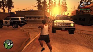 GTA San Andreas - Wanted Level 6 Rampage + Six Star Escape #7