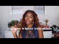 🍁 AUTUMN / WINTER ESSENTIALS: here&#39;s what you need! ❄️