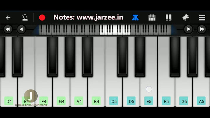 Maroon 5 - Memories Piano Tutorial | Easy Mobile Piano Cover | Jarzee Entertainment
