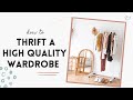 How to Thrift High Quality Pieces | My Top Thrifting Tips