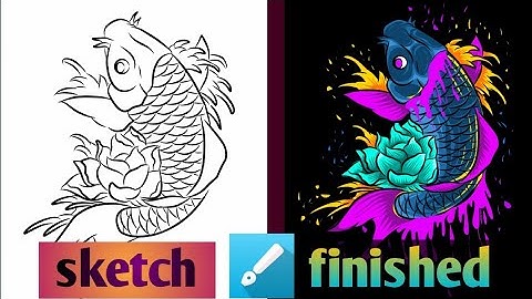 menggambar ilustrasi pake hp | cara mewarnai di infinite design