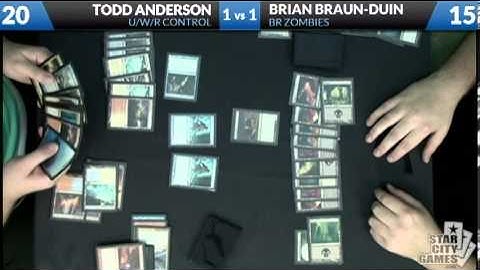 Todd Anderson (UWR Control) vs. Brian Braun-Duin (B/R Zombies)