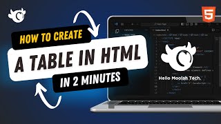 How to create a Table in HTML in 2 Minutes