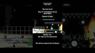Day 17 create speed of light #geometrydash #gd #level #levelgd
