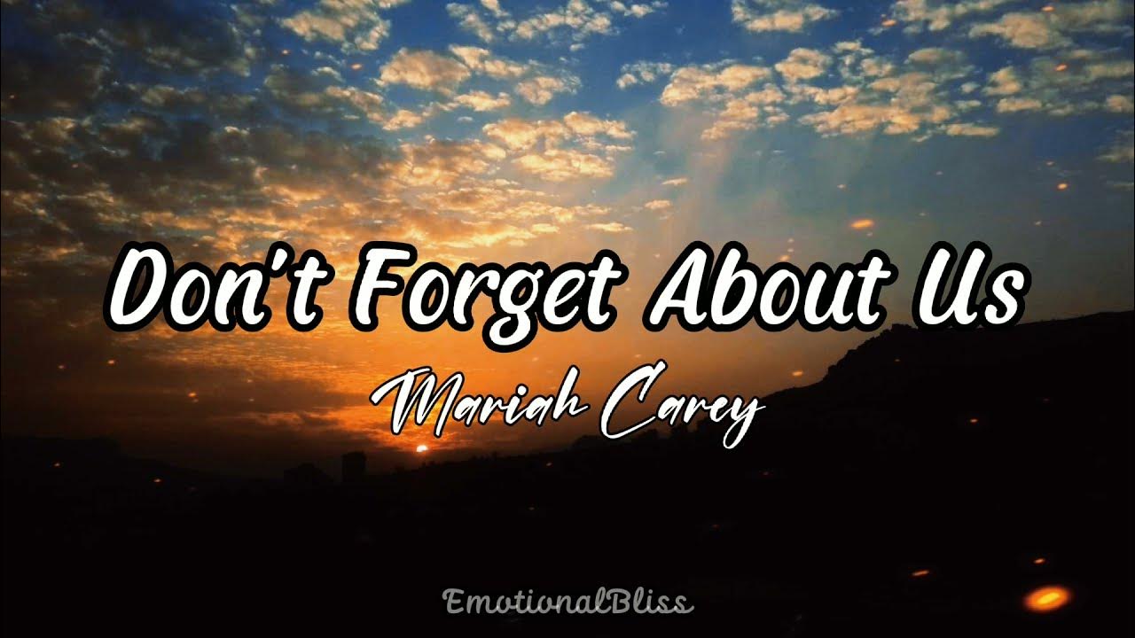 Don't About Us Mariah Carey (Lyrics) YouTube