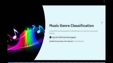 Music Genre Classification DA623 Course Project