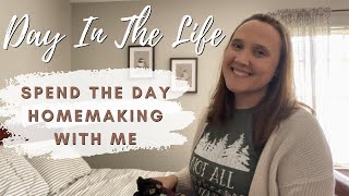 Spend the Day Homemaking with Me || Day In the Life of a Large Family Mom || Homeschool Mom