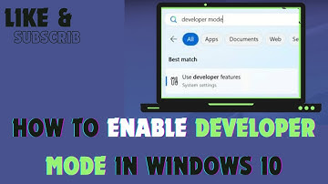 How to Enable Developer Mode in Windows 10
