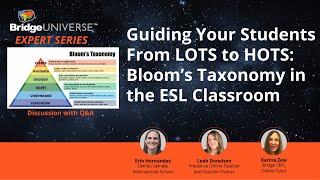 What are the first two levels of Bloom's Taxonomy in a TEFL/TESOL classroom?