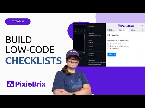 Build a low code checklist in 8 minutes with PixieBrix