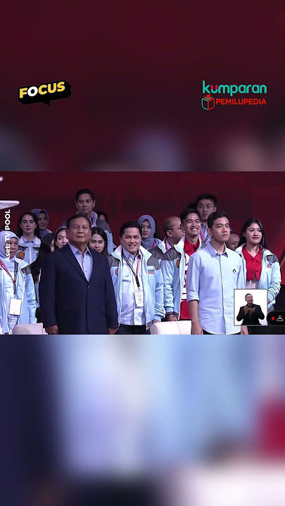 Khofifah sampai Erick Thohir duduk di barisan pendukung Prabowo-Gibran saat debat