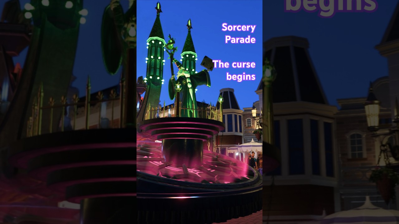 Sorcery Parade short: The Curse Begins Here 🕷️💜 | Planet Coaster 2 #planetcoaster2 #paradespack