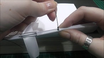 Bookbinding Tutorial Part 2B - Sewing your signatures