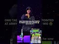 OMG TAEHYUNG SAW AND POINTED AT ARMYS WITH THE ALIEN WIG 😭#taehyung #army #shortsfeed #shorts #bts