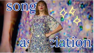 taylor swift song association 🩵🩷🩵