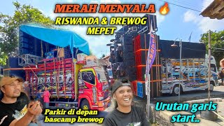 Brewog dapat urutan depan di susul Riswanda dan sinar music d belakangnya. inilah daftar garis start