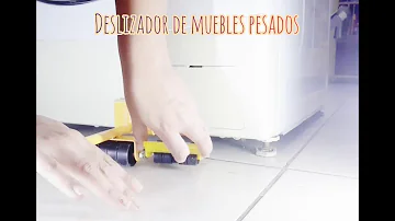 ¿Cómo desplazar un mueble pesado sin estropear el suelo?