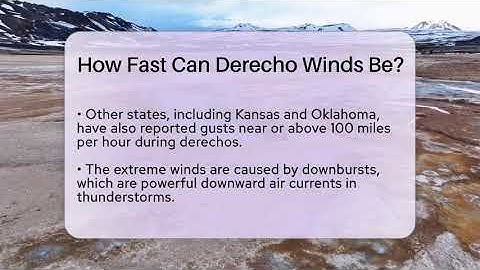How Fast Can Derecho Winds Be? - Earth Science Answers