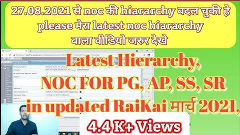 how to set hierarchy, noc for pg, noc for ap, noc for ss, noc for sr, updated rajkaj 21,NEET PG 2021