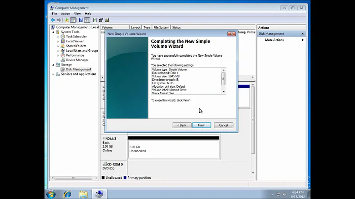 Configuring Software RAID 1 Mirroring on Windows 7 or Server 2008 R2 [How to][Step by Step Guide]