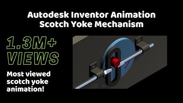 Scotch Yoke Mechanism *Most viewed Scotch Yoke animation on youtube*