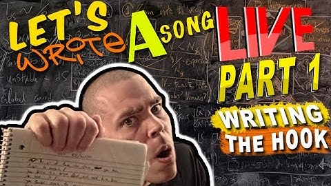 WRITING A RAP SONG LIVE PART 1 WRITING THE HOOK