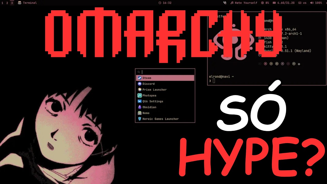 Eu testei o Omarchy Linux — é só hype mesmo? (opinião sincera) - YouTube