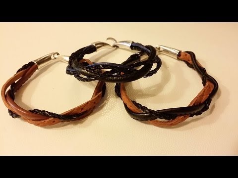 Tutorial Bracciali Da Uomo In Similpelle Youtube