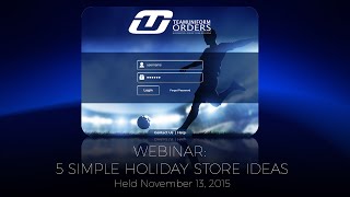 Teamuniformorders Webinar: 5 Simple Holiday Store Ideas (November 13)