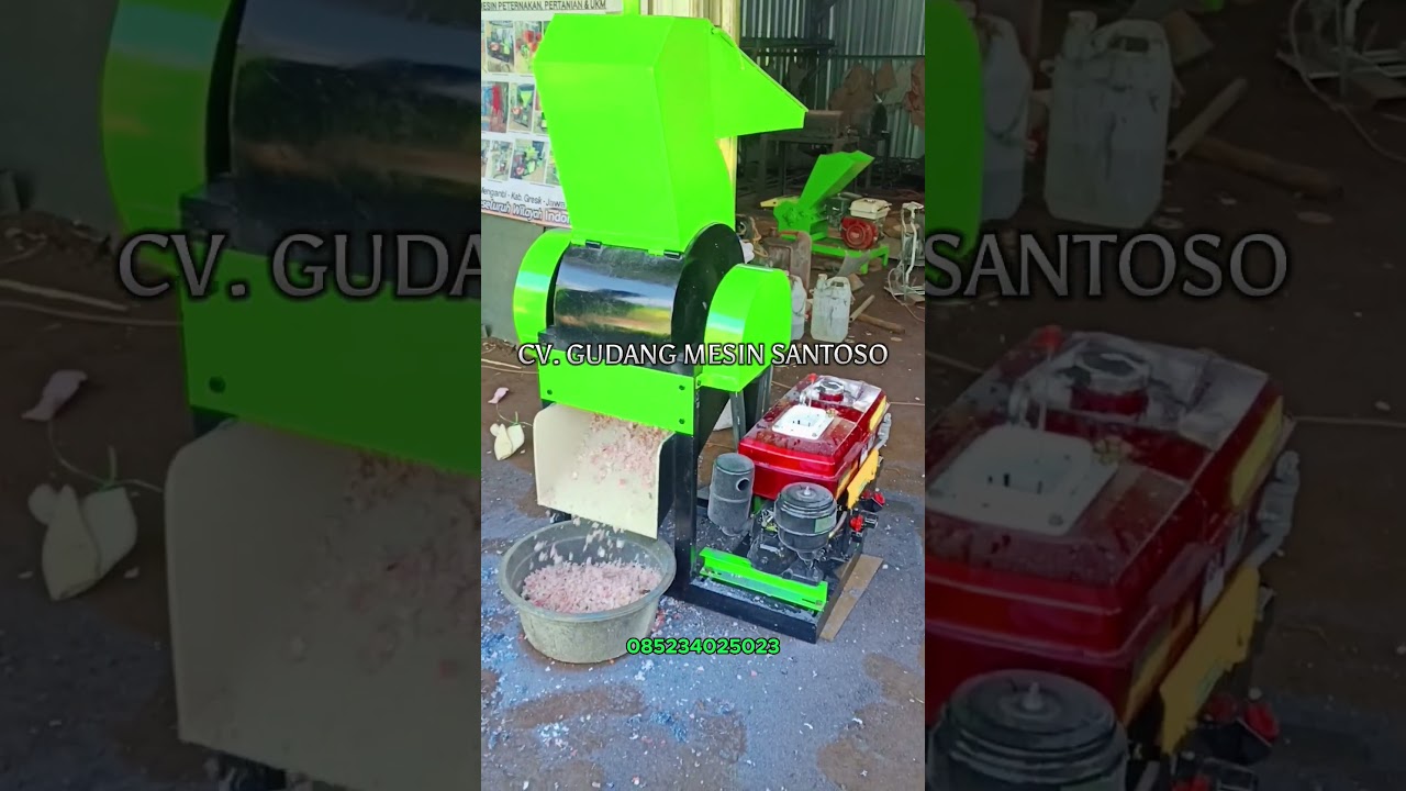 Mesin Cacah Busa Spons, Mesin Penggiling Limbah busa, kain, Tricot, karung, kertas dan kompos pupuk