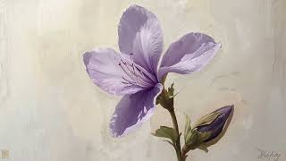 Lavender Bloom Serenity 🌸 | Relaxing Floral Canvas Art | Vintage Wallpaper Art Screensaver screenshot 4