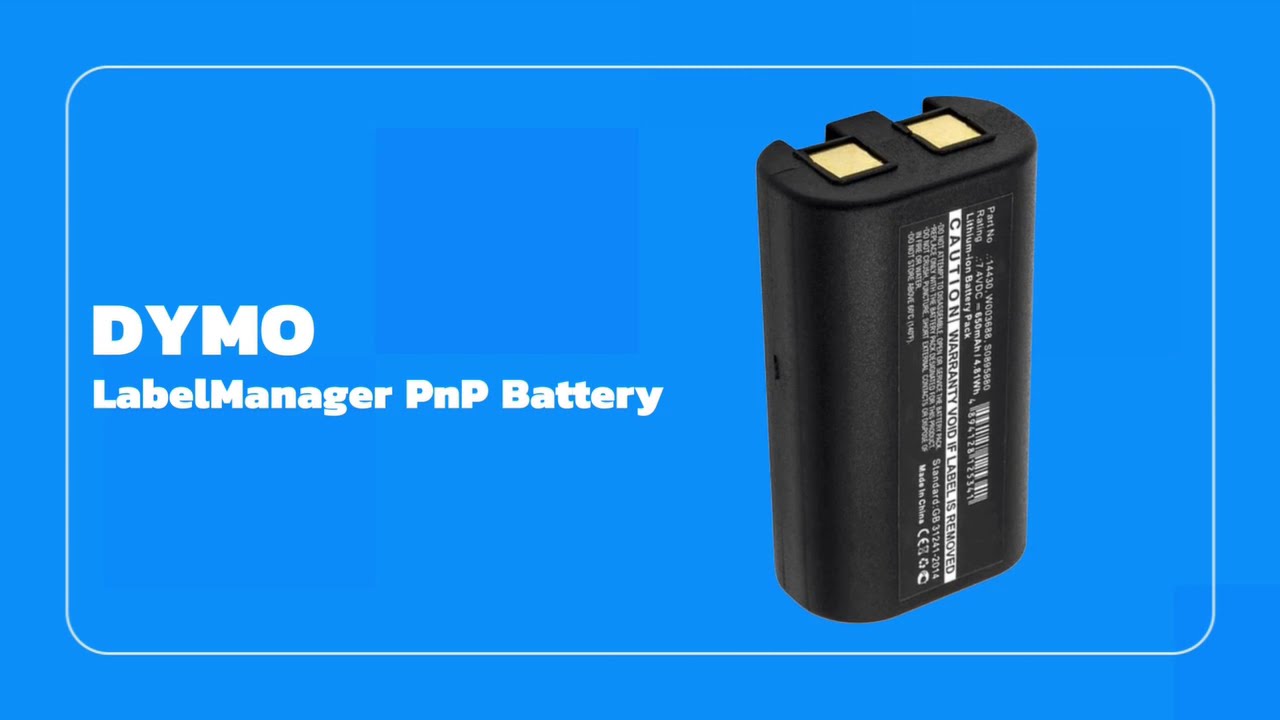 DYMO LabelManager PnP Battery - YouTube