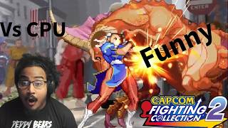 Playing Against Capcom fighting evolution Cpu.... 