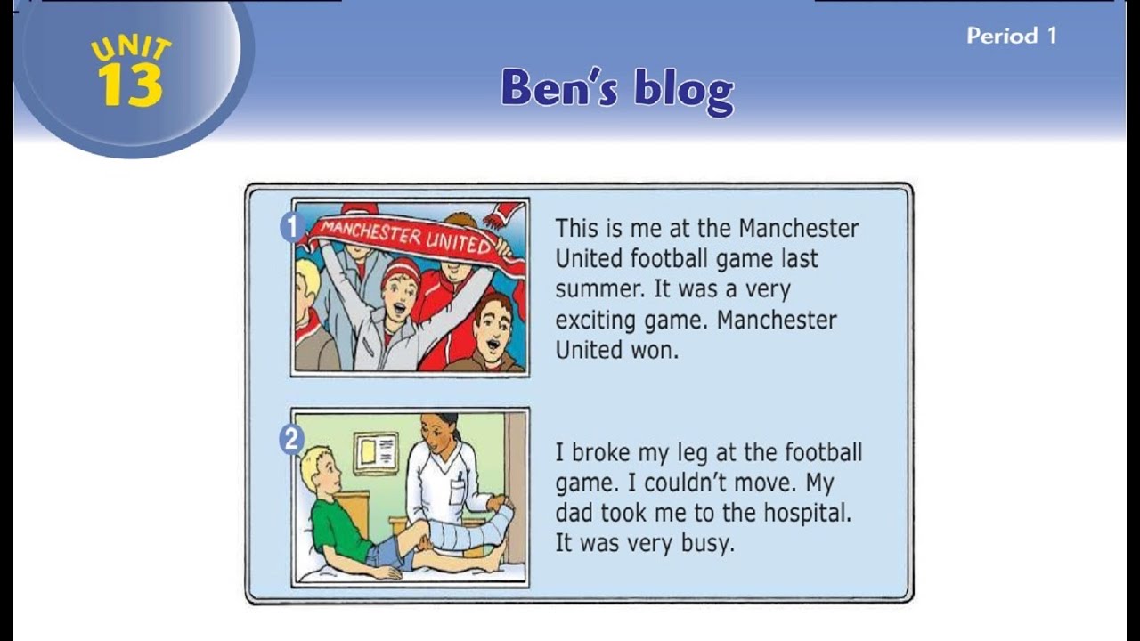درس Ben’s blog  + حل التدريبات| الصف الخامس| اللغة الانجليزية |الوحدة الثالثة عشر |الدرس (1-8)