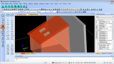 Adding Rooflights to your 3D Model in Caddie - the easy to use AEC Architecture .dwg software
