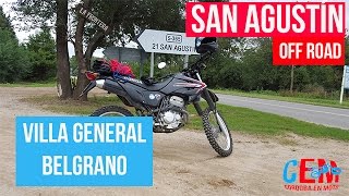 San Agustin VIlla General Belgrano- Córdoba en Moto-