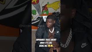 Enphamus talk about what it’s like being big 😂😂 #lilreggie #lilrodneyson #enphamus #twitch