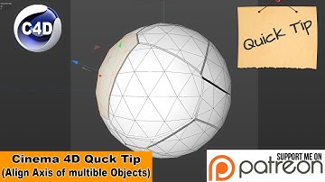 ALIGN THE AXIS OF FRACTURED OBJECTS CORRECTLY (Cinema 4D Quick Tip)