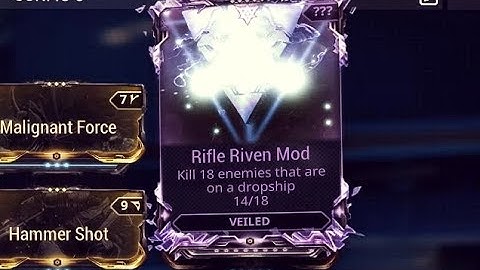 Warframe - kill enemies that are on a dropship (Riven Challenge)