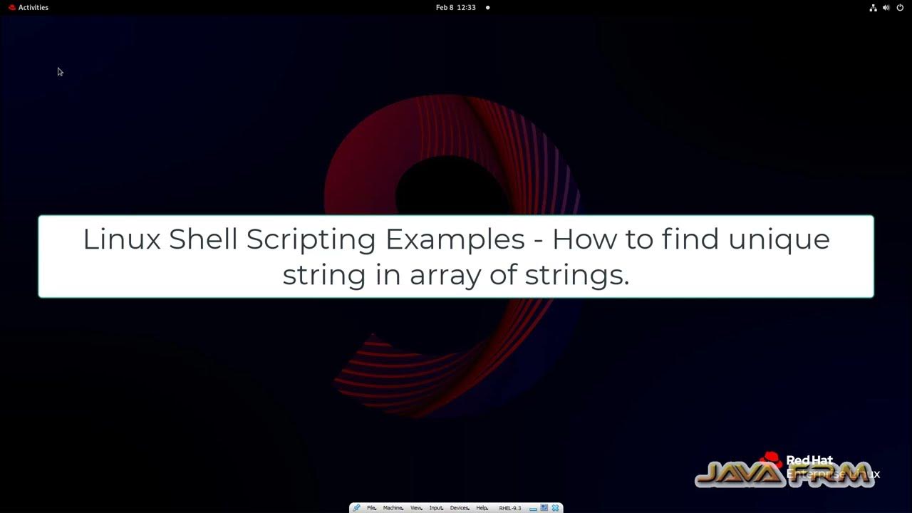How to find unique string in an array of strings using linux shell ...