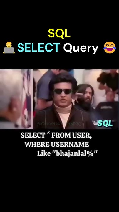 SQL SELECT QUERY #sql #sqlserver #shorts #codingmeme #meme #technology ...