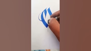 Calligraphy. old english  letter (O) Calligraphy with pilot parallel pen. like and subscribe
