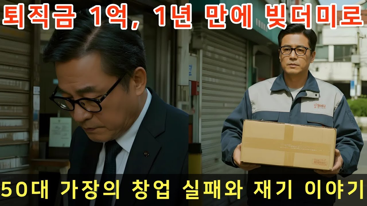 퇴직금 1억, 1년 만에 빚더미로... 50대 가장의 창업 실패와 재기 이야기 | 카페 창업 실패 