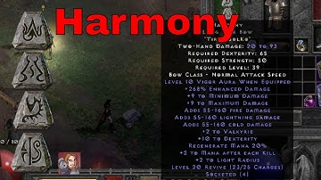 Diablo II Resurrected Rune Words - Harmony (Tir Ith Sol Ko)