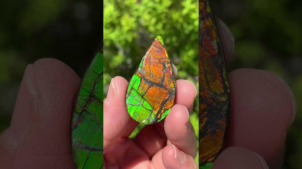 アンモライト 原石 虹色の輝き カナダ産 化石宝石 一点物 天然石