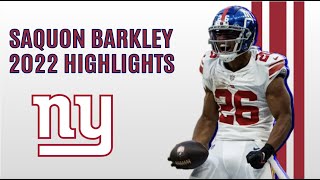 Saquon Barkley 2022 Highlights