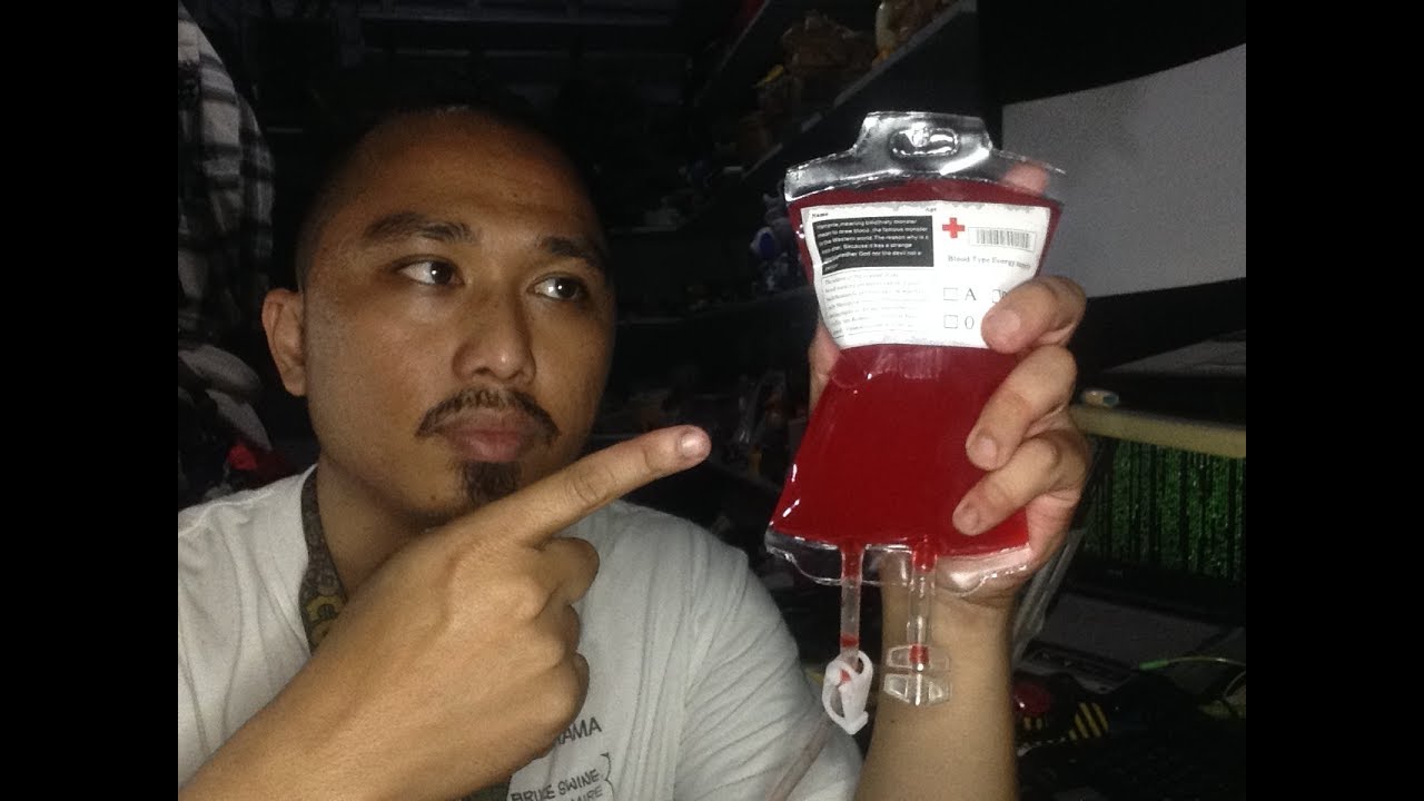 Blood Bag Drink Container
